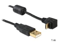 Delock - USB-kaapeli - USB (han) til Micro-USB Type B (han) - 1 m - 90° stikforbindelse