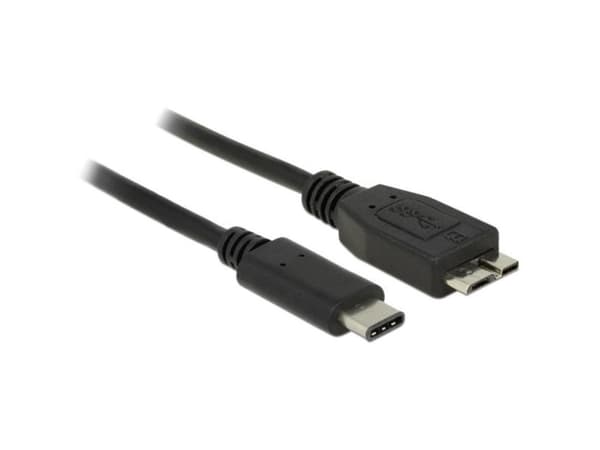 Delock - USB-kabel - Micro-USB Type B (hann) til 24 pin USB-C (hann) - USB 3.1 Gen 2 - 50 cm - svart