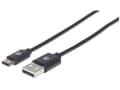 Miniatyrbild 4 av 5: Manhattan 353298, 1 m, USB C, USB A, USB 2.0, Hane/Hane, Svart