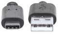 Miniatyrbild 5 av 5: Manhattan 353298, 1 m, USB C, USB A, USB 2.0, Hane/Hane, Svart
