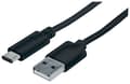 Miniatyrbild 2 av 5: Manhattan 353298, 1 m, USB C, USB A, USB 2.0, Hane/Hane, Svart