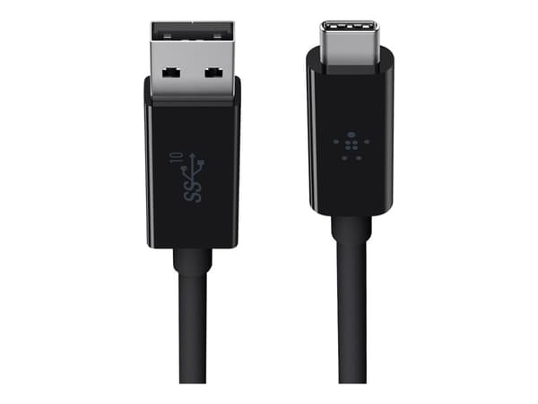 Belkin 3.1 USB-A- till USB-C-kabel - USB-kabel - USB Typ A (han) till USB-C (han) - USB 3.1 - 91,4 cm - sort