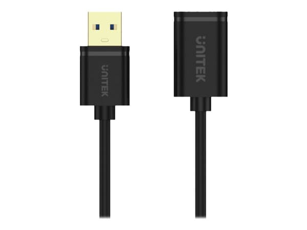 Unitek Y-C456GBK - USB-förlängningskabel - USB typ A (hane) till USB typ A (hona) - USB 3.0 - 50 cm - svart