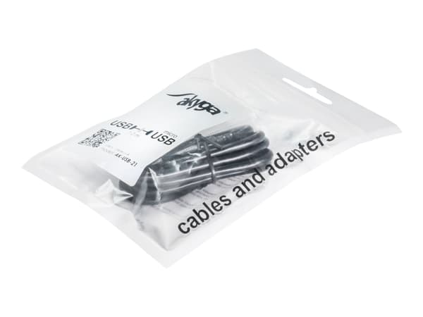 Akyga AK-USB-21 - USB-kabel - USB (hane) till mikro-USB typ B (hane) - 1 m - svart