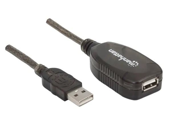 IC Intracom 150958, 20 m, USB A, USB A, USB 2.0, 480 Mbit/s, Musta