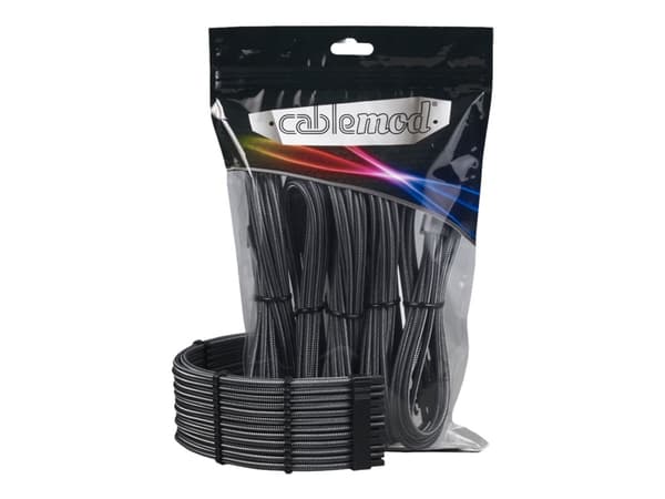 CableMod PRO Series ModMesh - Virran jatkojohtosarja - muotoiltu - Carbon