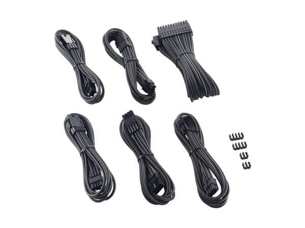 CableMod PRO Series ModMesh - Virran jatkojohtosarja - muotoiltu - Carbon