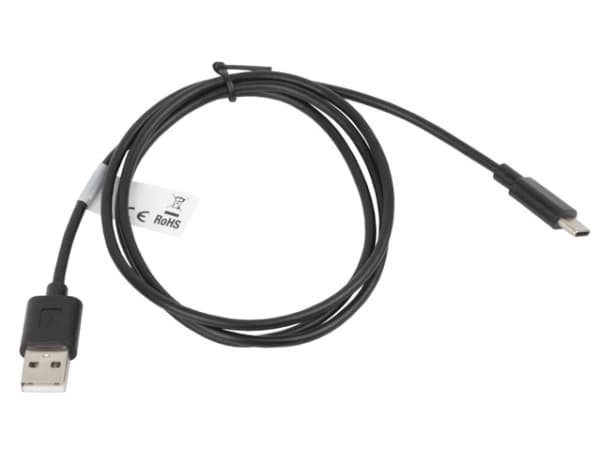 Lanberg - USB-kabel - USB (hann) til 24 pin USB-C (hann) - USB 2.0 - 3 A - 1 m - svart
