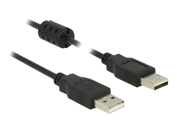 Delock - USB-kabel - USB (hann) til USB (hann) - USB 2.0 - 2 m - svart