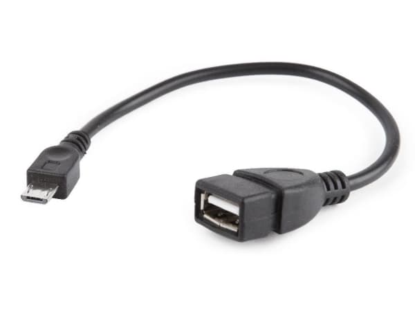 Cablexpert A-OTG-AFBM-03 - USB-kabel - mikro-USB typ B (hane) till USB (hona) - USB OTG - 15 cm