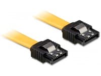 DeLOCK 0.3m SATA M/M, 0,3 m, Uros/uros, Keltainen