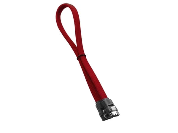 CableMod ModMesh - SATA-kabel - Serial ATA 150/300/600 - SATA (hunn) til SATA (hunn) - 60 cm - rød