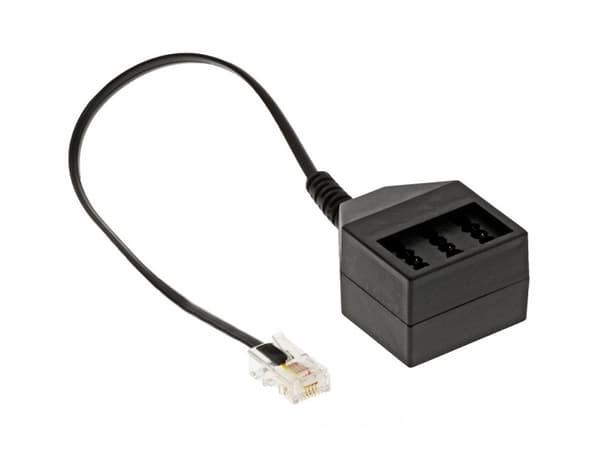 Helos adapter RJ45 8P4C plugg/TAE NFN kobling, løs