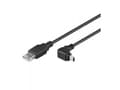 Pikkukuva 1 / 5: Techly 1.8m USB - Mini USB M/M, 1,8 m, USB A, Mini-USB B, USB 2.0, Hanstik/Hanstik, Lajittelu