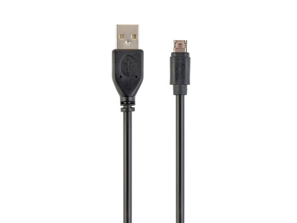 Gembird CCB-USB2-AMMDM-6, 1,8 m, USB A, Micro-USB B, USB 2.0, Svart