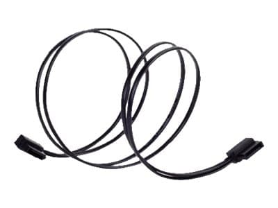 SilverStone CP11 - SATA-kabel - Serial ATA 150/300/600 - SATA (hona) till SATA (hona) - 30 cm - 90° kontakt - svart