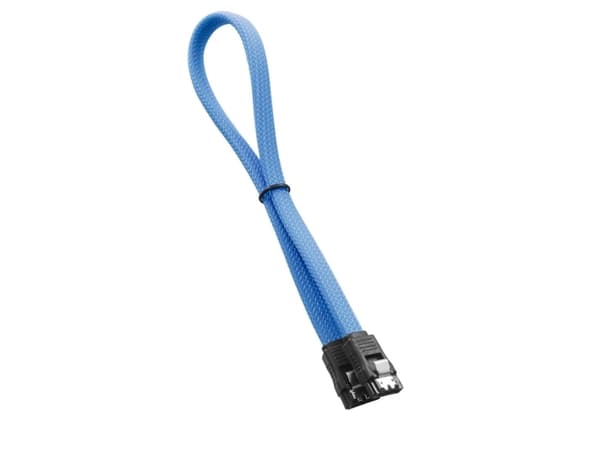 CableMod ModMesh - SATA-kabel - Serial ATA 150/300/600 - SATA (hona) till SATA (hona) - 60 cm - ljusblå
