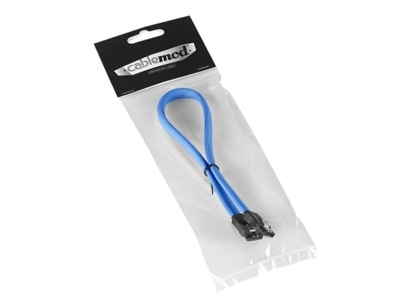 CableMod ModMesh - SATA-kabel - Serial ATA 150/300/600 - SATA (hona) till SATA (hona) - 60 cm - ljusblå