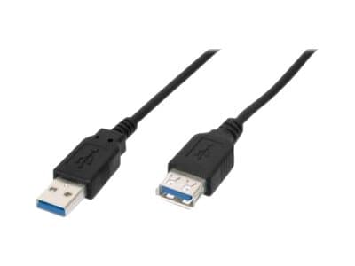 DIGITUS - USB-forlengelseskabel - USB-type A (hann) til USB-type A (hunn) - USB 3.0 - 1.8 m - formstøpt - svart