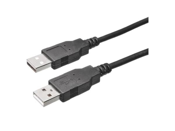 Bachmann 918.021, 1 m, USB A, USB A, USB 2.0, Svart