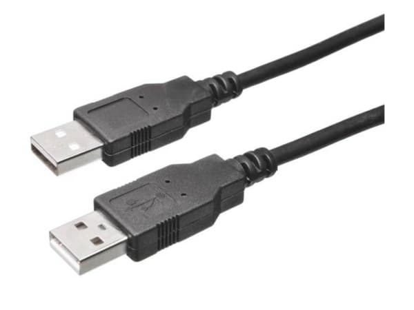 Bachmann 918.021, 1 m, USB A, USB A, USB 2.0, Svart