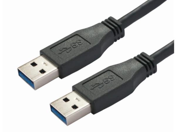 Bachmann 918.021, 1 m, USB A, USB A, USB 2.0, Svart