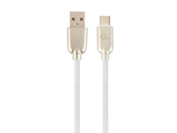Cablexpert Premium - USB-kabel - 24 pin USB-C (hane) till USB (hane) - USB 2.0 - 2.1 A - 2 m - vit