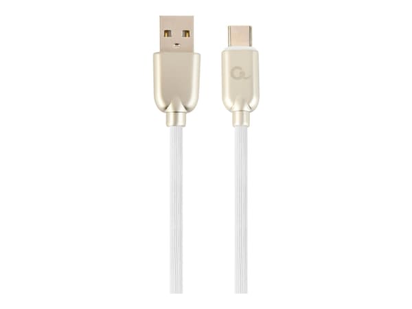 Cablexpert Premium - USB-kabel - 24 pin USB-C (hane) till USB (hane) - USB 2.0 - 2.1 A - 2 m - vit