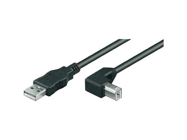 Goobay 5m USB 2.0 A/B, 5 m, USB A, USB 2.0, Hane/Hane, 0,48 Gbit/s, Svart