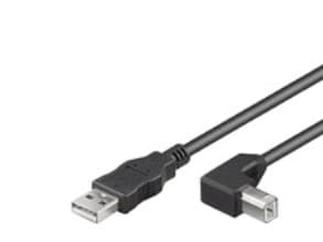 Goobay 5m USB 2.0 A/B, 5 m, USB A, USB 2.0, Hane/Hane, 0,48 Gbit/s, Svart
