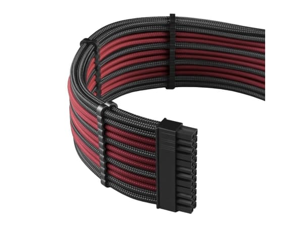 CableMod PRO Series ModMesh C-Series AXi, HXi & RM(Yellowlabel) Cable Kit - Strømkabelsett - formstøpt - svart, blodrød