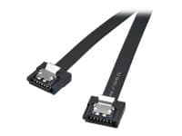 Akasa PROSLIM - SATA-kabel - Serial ATA 150/300/600 - SATA (hunn) til SATA (hunn) - 15 cm - låst, rett kontakt - svart