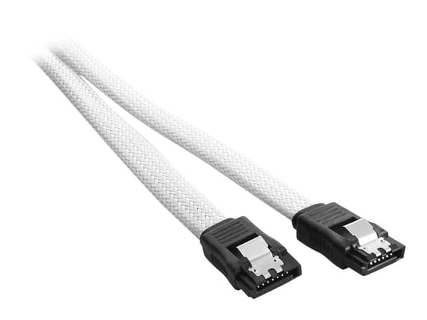 CableMod ModMesh - SATA-kabel - Serial ATA 150/300/600 - SATA (hona) till SATA (hona) - 60 cm - vit
