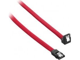 CableMod ModMesh - SATA-kabel - Serial ATA 150/300/600 - SATA (hunn) rettvinklet til SATA (hunn) - 60 cm - rød