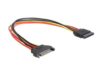 Gembird CC-SATAMF-01 - Förlängningskabel för ström - SATA-ström (hona) till SATA-ström (hane) - 30 cm