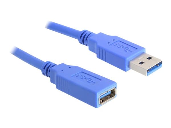 Delock - USB-förlängningskabel - USB (hane) till USB (hona) - USB 3.0 - 1 m