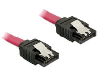 Delock Cable SATA - SATA-kabel - Serial ATA 150/300/600 - SATA (hona) till SATA (hona) - 20 cm - sprintlåsning, rak kontakt - röd - för P/N: 89270, 8