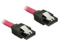 Miniatyrbild 5 av 5: Delock Cable SATA - SATA-kabel - Serial ATA 150/300/600 - SATA (hona) till SATA (hona) - 20 cm - sprintlåsning, rak kontakt - röd - för P/N: 89270, 8