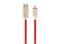 Miniatyrbild 3 av 5: Cablexpert Premium - USB-kabel - mikro-USB typ B (hane) till USB (hane) - USB 2.0 - 2.1 A - 1 m - röd