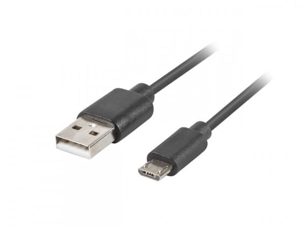 Lanberg - USB-kabel - USB (hane) till mikro-USB typ B (hane) - USB 2.0 - 1.8 m - svart