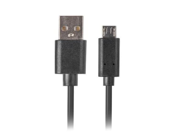 Lanberg - USB-kabel - USB (hane) till mikro-USB typ B (hane) - USB 2.0 - 1.8 m - svart