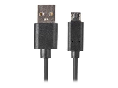 Lanberg - USB-kabel - USB (hane) till mikro-USB typ B (hane) - USB 2.0 - 1.8 m - svart
