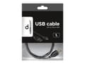 Miniatyrbild 4 av 5: Cablexpert - USB-kabel - mikro-USB typ B (hane) till USB (hane) - 1 m - formpressad - svart
