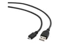 Miniatyrbild 1 av 5: Cablexpert - USB-kabel - mikro-USB typ B (hane) till USB (hane) - 1 m - formpressad - svart
