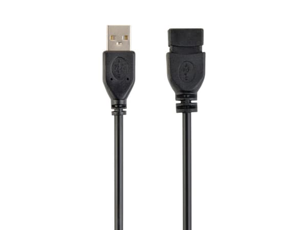 Cablexpert - USB-forlengelseskabel - USB (hunn) til USB (hann) - USB 2.0 - 15 cm - formstøpt - svart