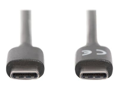 DIGITUS - USB-kabel - 24 pin USB-C (hann) til 24 pin USB-C (hann) - USB 2.0 - 3 A - 3 m - Power Delivery-støtte - svart
