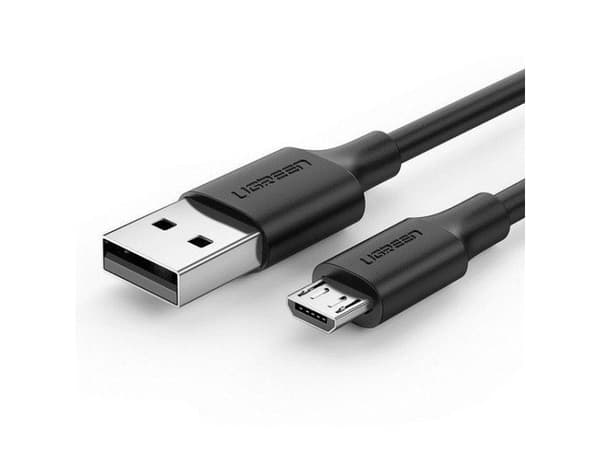 Ugreen 60134, 0,25 m, USB A, Micro-USB A, USB 2.0, 480 Mbit/s, Sort