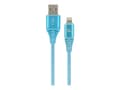 Miniatyrbilde 2 av 5: Cablexpert Premium - Lightning-kabel - USB hann til Lightning hann - 2 m - hvit, blå turkis