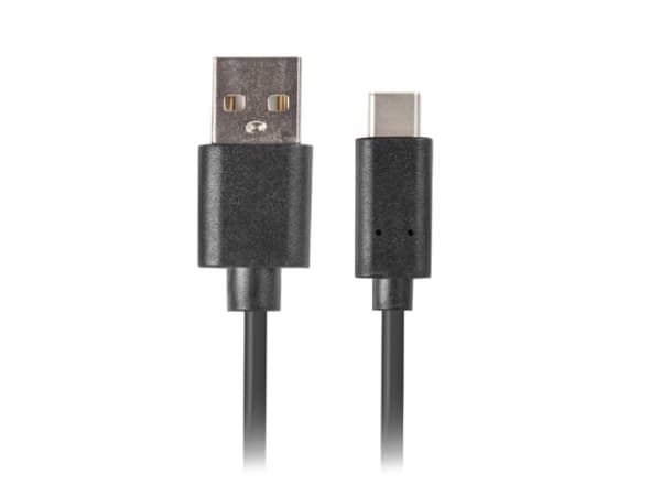 Lanberg - USB-kabel - USB (han) til 24 pin USB-C (han) - USB 2.0 - 1 m - sort