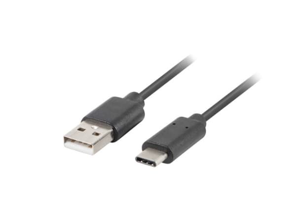 Lanberg - USB-kabel - USB (han) til 24 pin USB-C (han) - USB 2.0 - 1 m - sort